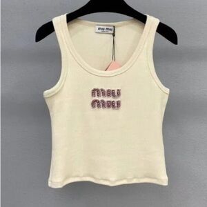 Miu Miu Cream Tank Top